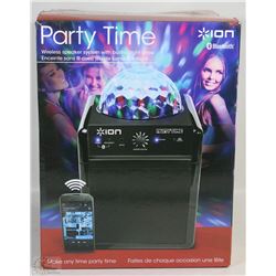NEW IN BOX - ION PARTY TIME SPEAKER & LIGHT SHOW