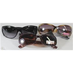 NEW 3PACK DESIGNER LADIES SUNGLASSES
