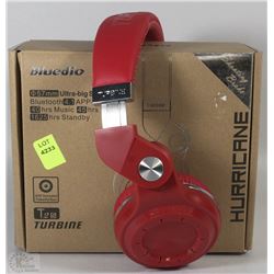 NEW BLUEDIO BLUETOOTH OVER EAR HEADPHONES