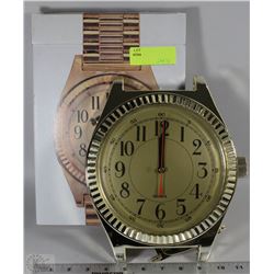 WATCH STYLE QUARTZ WALL CLOCK