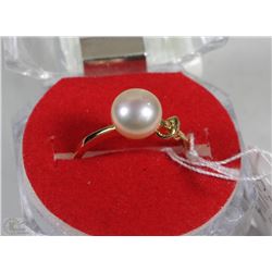 #46-FRESH WATER PEARL RING,925 STERLING SILVER