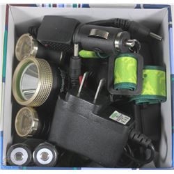6000 LUMEN TACTICAL LED HEADLAMP WITH 2 CHARGERS