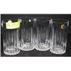 Image 1 : SET OF 4 CRYSTAL WATER GLASSES