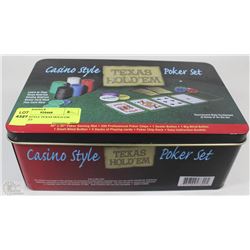 CASINO STYLE TEXAS HOLD-EM POKER SET