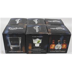 6 NEW DON JULIO TEQUILA GLASSES