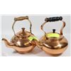 Image 1 : PAIR OF COPPER KETTLES