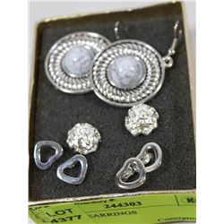 LOT OF 4 EARRINGS