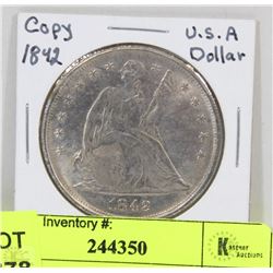 1842 USA COPY DOLLAR