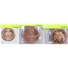 Image 1 : LOT OF 3 COPPER COINS