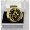 Image 1 : BAND OF BROTHERS MEN'S GOLD TONE RING SZ 9