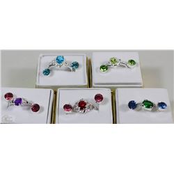 LOT OF 5 FASHION EARRINGS/RING SETS
