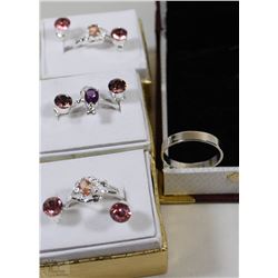 LOT OF 3 FASHION EARRINGS/RING SETS AND .925 MENS