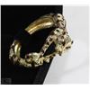 Image 1 : GOLD PLATED PANTHER BANGLE STYLE BRACELET