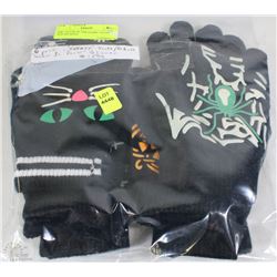 6 PACK OF GLOW IN THE DARK GLOVES