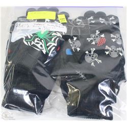 6 PACK OF GLOW IN THE DARK GLOVES