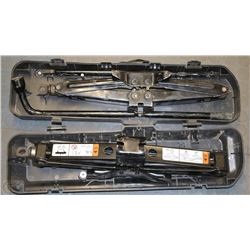 PAIR OF CAR JACKS , ONE WITH CASE