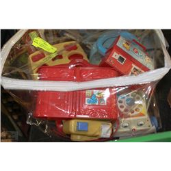 VINTAGE FISHER PRICE TOYS, PHONES, CAMERA MINIATURE