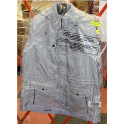 NEW LADIES ANDRAK PUFFER COAT SILVER COLOR SIZE L
