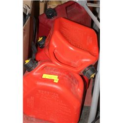 4 ASSORTED JERRY CANS