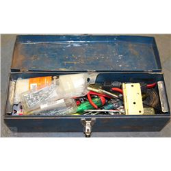 BLUE TOOLBOX WITH CONTENTS