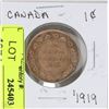 Image 1 : 1919 CANADIAN ONE CENT COIN