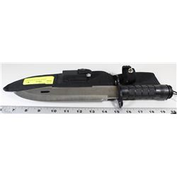 HUNTERS KNIFE WITH RUBBERIZED HANDLE