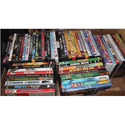 LOT OF 60  ASSORTED DVD MOVIES
