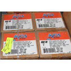 GROUP WITH 4 BOXES OF 5" VERY FINE GRID