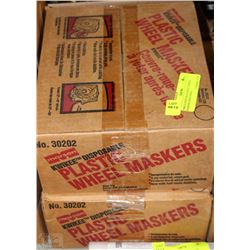 TWO CASES OF PLASTIC WHEEL COVERS (PAINTING)