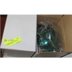 2 GREEN MAGNETIC ROTATING LIGHTS 12 VOLT