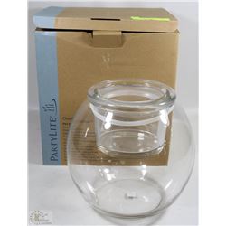 NEW PARTYLITE GLOLITE JAR HOLDER WITH BOX