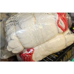2 BUNDLES OF WORK GLOVES SIZE SMALL