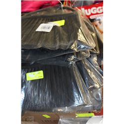 BOX OF MAGNETIC BROOM HEADS AND SYRINGES WITH NO