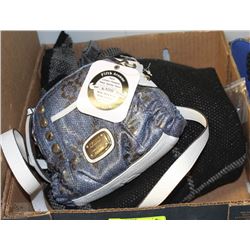 NEW KATHY FIFTH AVENUE DENIM LACE PURSE & NEW