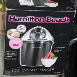 NEW HAMILTON BEACH ICE CREAM MAKER