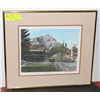 Image 1 : FRAMED PRINT CASCADE MOUNTAIN BY LAREN CHABOT