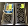 Image 1 : LOT OF 2 DECORATIVE FLOOR HEAT VENT COVERS