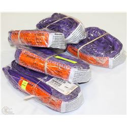 LOT OF 5 SLINGS MAXIMUM VERTICAL LOAD 3000LBS