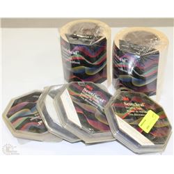 LOT OF 4 SCOTCHCAL STIPPING TAPE AND TWO SCOTCHCAL