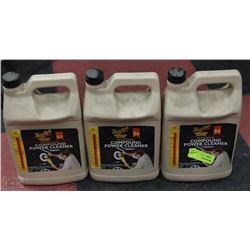 LOT OF 3 MEGUIARS COMPOUND POWER CLEANER
