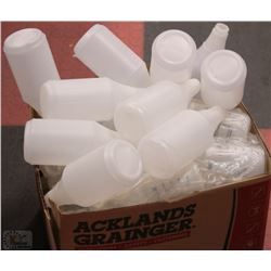 BOX OF SPRAY BOTTLE JUGS