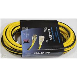 EXTREME DUTY OUTDOOR 8M EXTENSION CORD