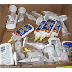 BOX OF ASSORTED GLUES