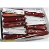 Image 1 : CASE OF 24PC. 5'"JUMBO STEAK KNIFES