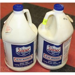 TWO JUGS OF LUCAS 15/40  MAGNUM LONG DRAIN MOTOR