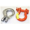 Image 1 : HEAVY DUTY TWISTED TSNAP HOOK & D RING SHACKLES