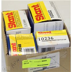 LOCKING GAS CAP, THERMOSTATS, AND COOLANT RECOVERY