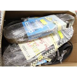 BOX OF ASSORTED BELTS