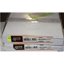 PAIR OF AUTO EXTRA BRAKE DRUMS