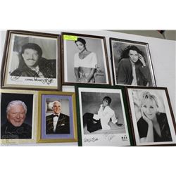 LOT OF PICTURES INCL LESLIE NEILSEN, MERV GRIFFIN,